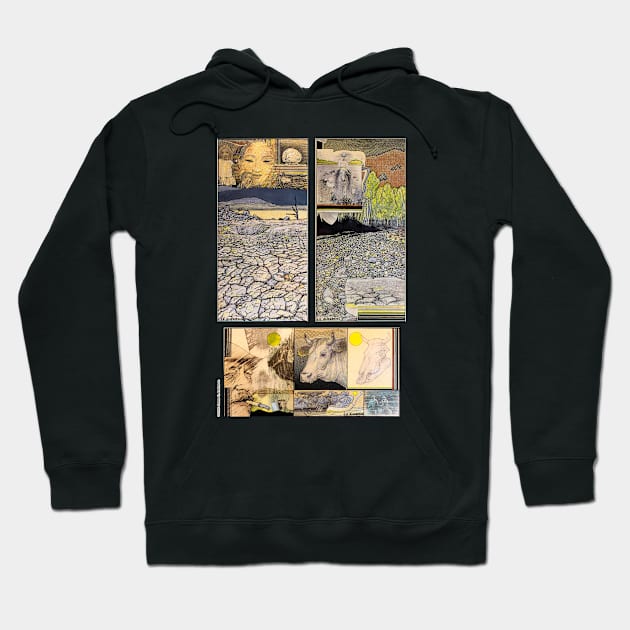 Drought Triptych Hoodie by JEAndersonArt